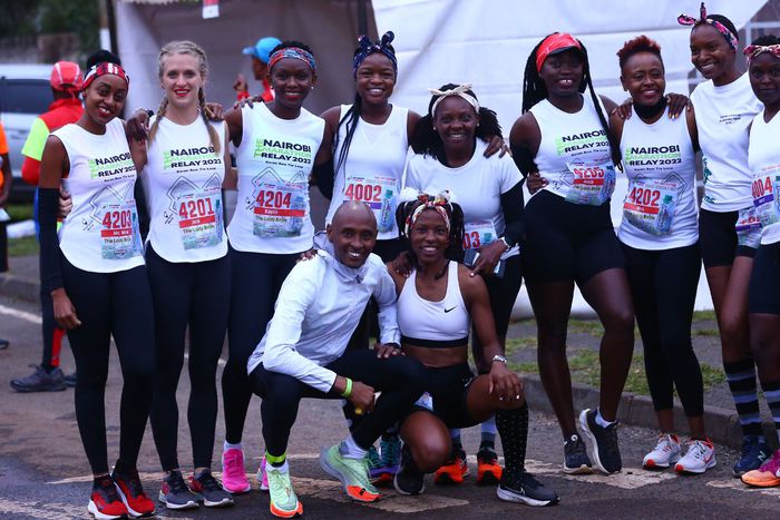 The 2022 Nairobi Relay Marathon overall winners Lady Birds