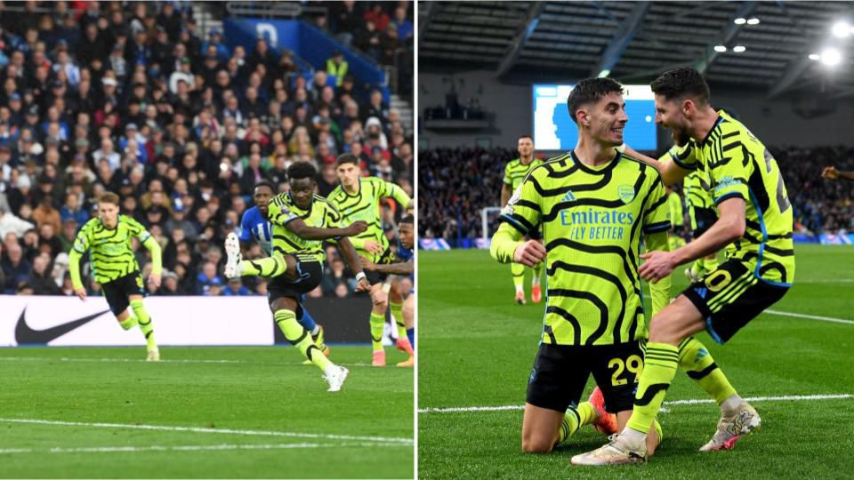 Brighton Vs Arsenal: Pressure Back On Liverpool As Starboy Saka Sends 