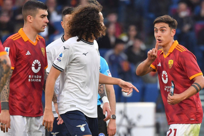 Dybala trolling Guendouzi | Image credit: Imago