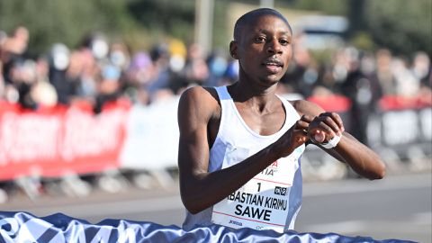 Kenya's Sabastian Sawe breaks course record to win Prague Half-Marathon