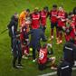 Trainer Xabi Alonso (Leverkusen) Patrik Schick (LEV) Matej Kovar (LEV) Victor Boniface (LEV) Jeremie Frimpong (LEV) Nathan Tella (LEV) Granit Xhaka (LEV) Jonathan Tah (LEV) Florian Wirtz (LEV) Bayer Leverkusen - 1. FC Köln 05.02.2025 || Imago