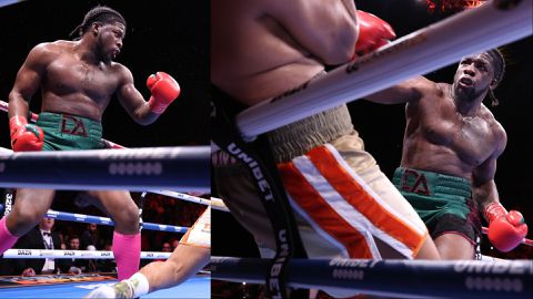 Nigerian-born David Adeleye stops Jeamie Tshikeva to claim British title