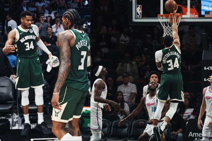 In an overtime thriller, Giannis Antetokounmpo bags second straight triple-double as the Milwaukee Bucks outlasts Miami Heat.