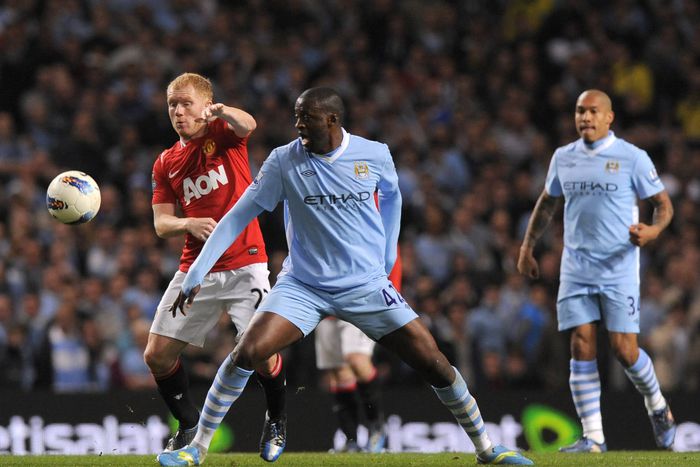 Manchester United vs Manchester City.