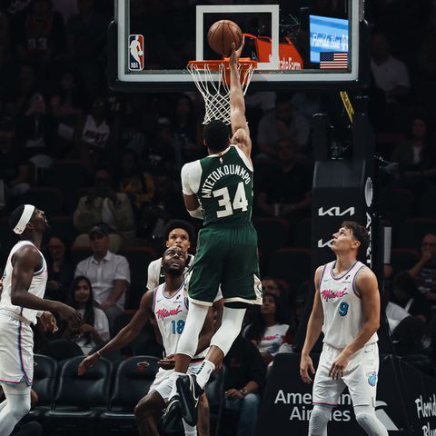 In an overtime thriller, Giannis Antetokounmpo bags second straight triple-double as the Milwaukee Bucks outlasts Miami Heat.