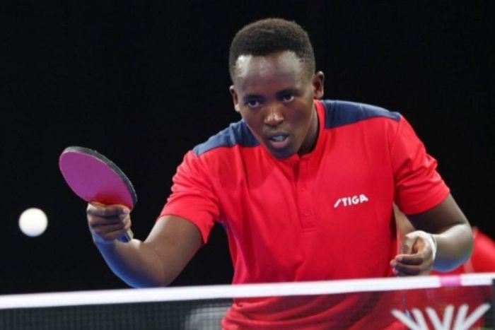 Brian Mutua in action