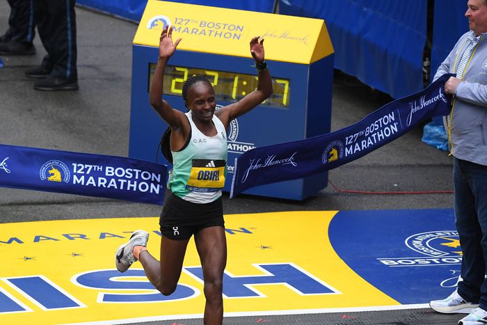 Hellen Obiri wins the 2023 Boston Marathon