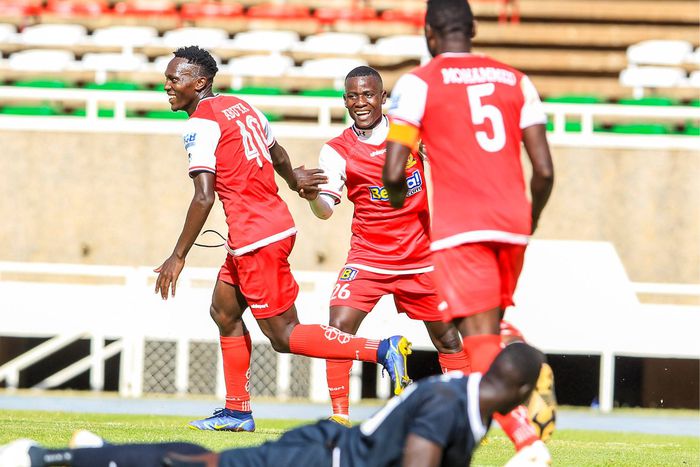 Kenya Police FC players celebrating