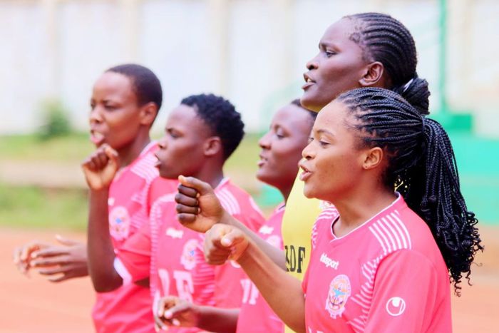 Ulinzi Starlets players celebrating