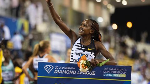 Faith Kipyegon sets ambitious goal after successfully opening her season in Doha