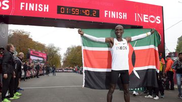 Kipchoge pays glowing tribute to the man who helped him run historic sub-two-hour marathon