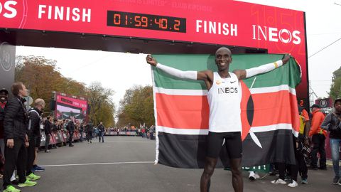 Kipchoge pays glowing tribute to the man who helped him run historic sub-two-hour marathon