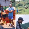 Nigerian Nightmare Kamaru Usman and Francis Ngannou visit cows in Cameroon after Kobe's funeral.