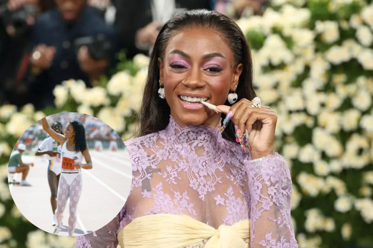 For The Queen: Sha'Carri Richardson 'pays tribute' to legendary Flo-Jo with tailored outfit at Met Gala 2025
