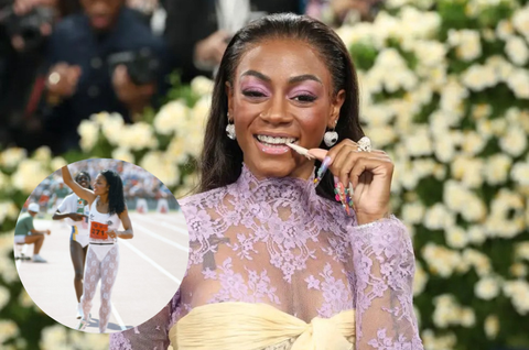 For The Queen: Sha'Carri Richardson 'pays tribute' to legendary Flo-Jo with tailored outfit at Met Gala 2025