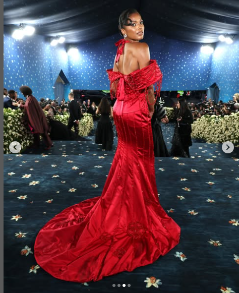 Gabby Thomas at the 2025 Met Gala