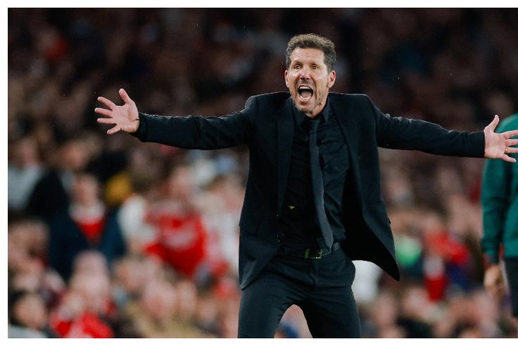 Diego Simeone clashes with Arsenal's sporting director