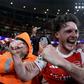 Arsenal star Declan Rice celebrating || Imago