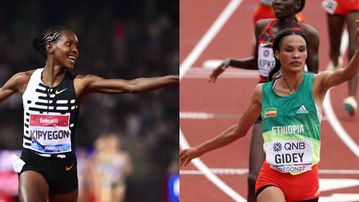 Record holders Faith Kipyegon and Letesenbet Gidey to clash in Paris