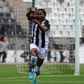 PAOK and Kenya striker Esse Akida celebrates a goal.