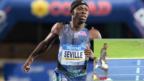 Oblique Seville explains why he looked back at Noah Lyles at the Racers Grand Prix