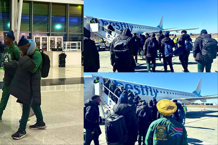 Ahead of the World Cup qualifier, the Bafana Bafana of South Africa have been cleared by customs in Port Harcourt to face the Super Eagles of Nigeria in Uyo.