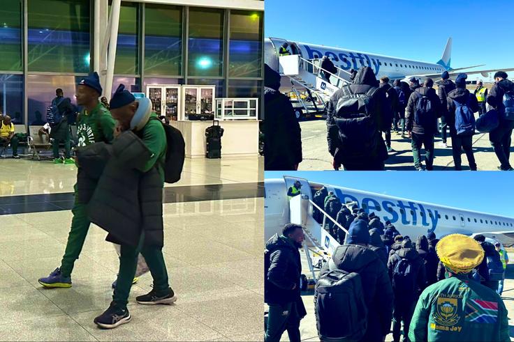 Ahead of the World Cup qualifier, the Bafana Bafana of South Africa have been cleared by customs in Port Harcourt to face the Super Eagles of Nigeria in Uyo.