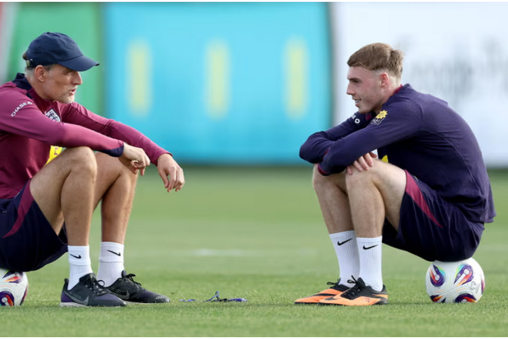 Cole Palmer in a conversation with England coach Thomas Tuchel | Pulsesports.ng