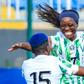 Toni Payne and Asisat Oshoala celebrating. Image: Pooja (X)