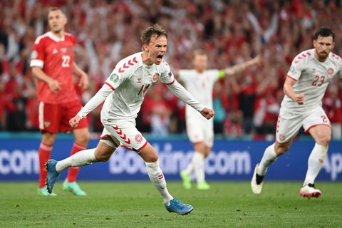 Denmark's Damsgaard making most of unexpected Euro 2020 baptism