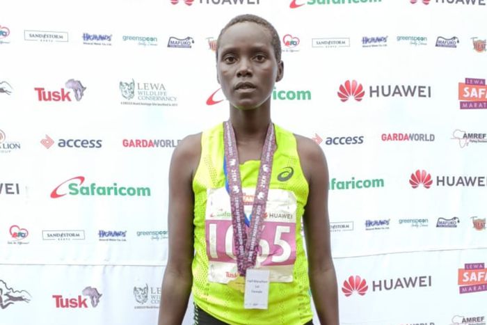 Lewa Half Marathon champion Beatrice Cheburet
