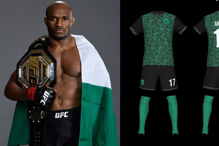 Kamaru Usman designed the home outfit for the newly created Naija United Football Club.