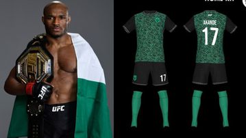 Kamaru Usman: Nigerian Nightmare designs 'Super Eagles' themed jersey for Naija United FC