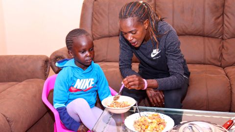 Faith Kipyegon opens up on how motherhood almost made her hang spikes