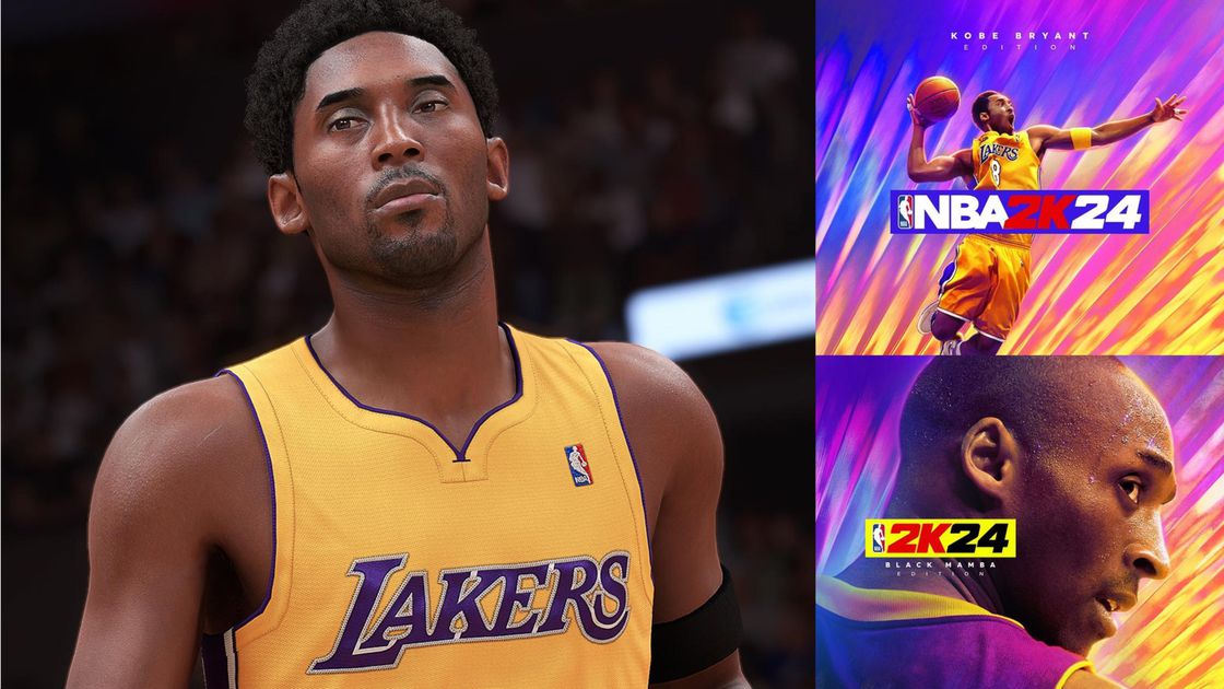 NBA 2K24 Los Angeles Lakers Kobe Bryant Baseball Jersey