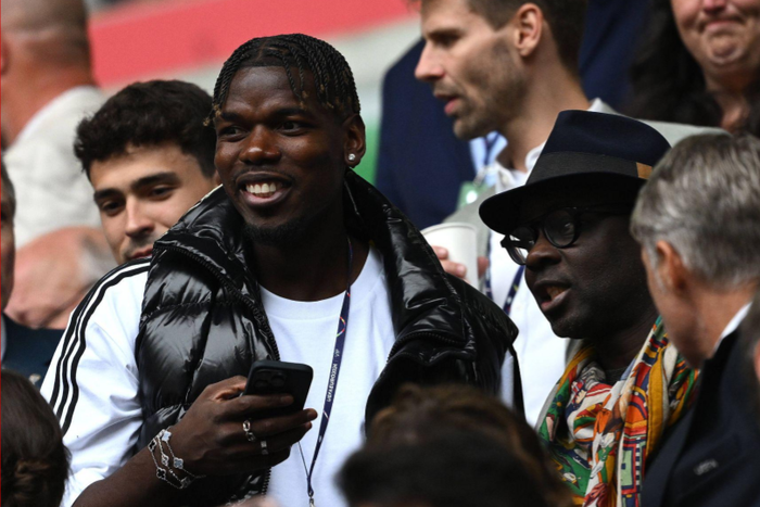 Paul Pogba in Germany with Lilian Thuram || Image credit: Imago