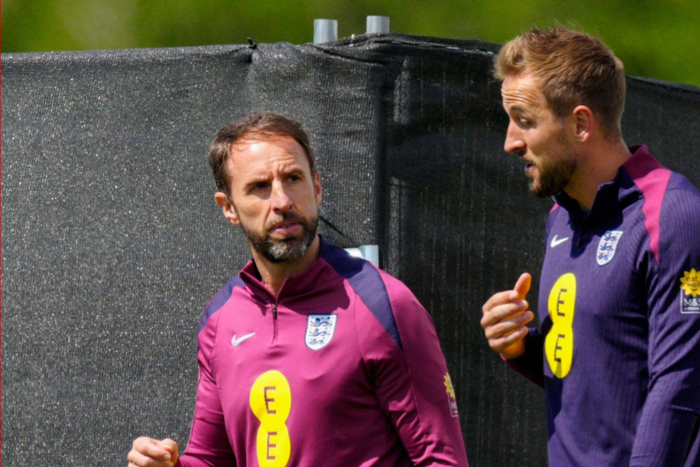 Gareth Southgate manager of England with captain Harry Kane England  || Image credit: Imago