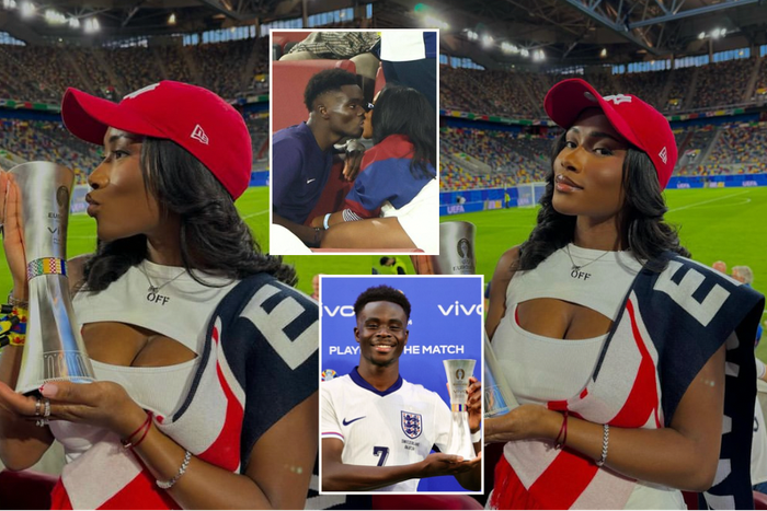 Tolami Benson: Bukayo Saka stunning girlfriend celebrates his MOTM performance days after kissing him at the Euros