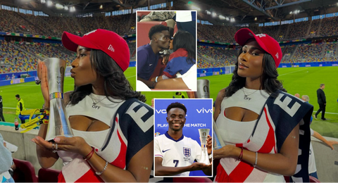 Tolami Benson: Bukayo Saka stunning girlfriend celebrates his MOTM performance days after kissing him at the Euros