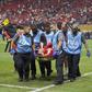 Jamal Musiala was seriously injured after a collision with Gianluigi Donnarumma in Paris Saint-Germain vs Bayer Munich. || Image credit: Imago
