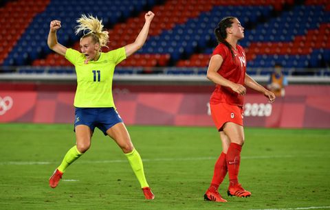 Canada edge Sweden on penalties to win Olympic women's football gold