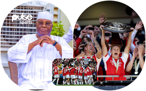 2023 Presidential race loser Atiku Abubakar reacts to Arsenal’s win over Man City