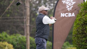 Evans Vitisia reigns supreme at the 10th leg of the NCBA Golf Series at Muthaiga Golf Club