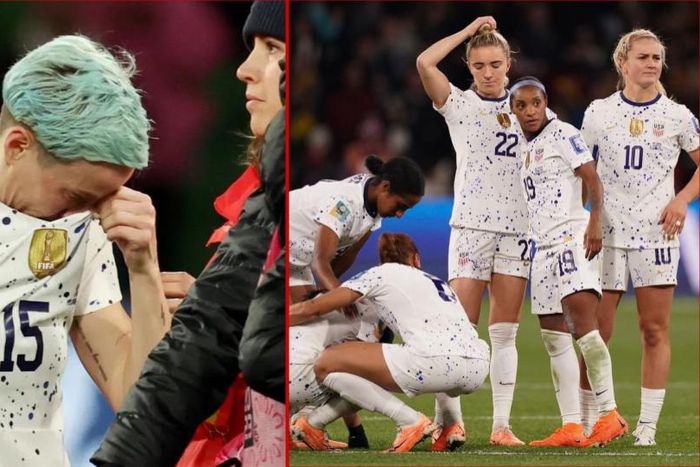Megan Rapinoe missed a penalty as USWNT crashed out of the World Cup