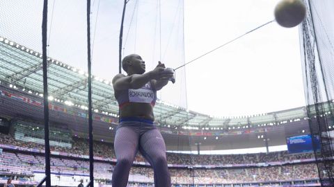 Frustrated by Nigeria, Annette Echikunwoke wins Hammer Silver for USA behind Camryn Rogers of Canada