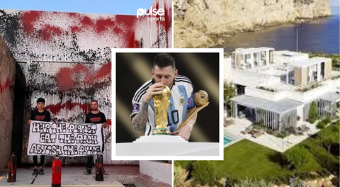 Messi’s ₦20 billion mansion vandalised as activists leave 'eat the rich' warning for Argentine legend