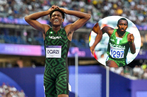 Paris 2024: Samuel Ogazi makes Nigeria's first 400m Olympic final in 36 years, matches the legendary Innocent Eggbunike's record