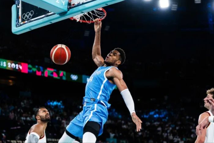 The Paris 2024 Olympic journey of Nigerian Freak Giannis Antetokounmpo ended after Greece were knocked out by Germany in the quarterfinals. (FIBA)