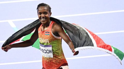 Paris Olympics: Faith Kipyegon joined by Susan Ejore & Nelly Chepchirchir after a slow 1500m race