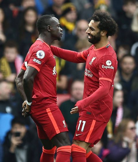 Sadio Mane and Mohamed Salah